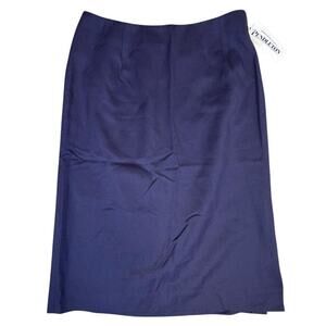 NWT Vintage Pendleton Stretch Wool Pencil Skirt Sz 10 Blue USA $118 MSRP